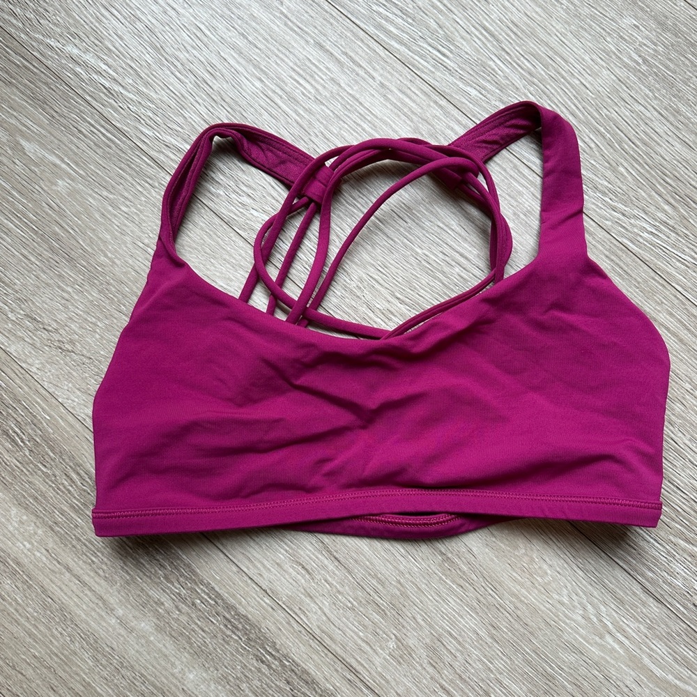 Lululemon Pink Sports Bra size 6